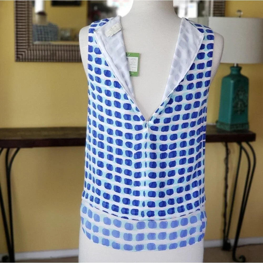NWT Kate Spade Silk Layered Sleeveless Tank